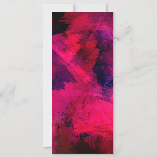 Donkerrood en Paars vet en modern Abstract Kaart (Achterkant)