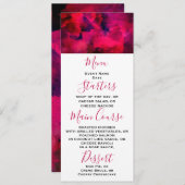 Donkerrood en Paars vet en modern Abstract Kaart (Voorkant / Achterkant)