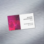 Donkerrood en Paars vet en modern Abstract Magnetisch Visitekaartje (Voorbeeld)
