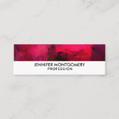 Donkerrood en Paars vet en modern Abstract Mini Visitekaartje (Voorkant)