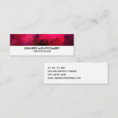 Donkerrood en Paars vet en modern Abstract Mini Visitekaartje (Voorkant / Achterkant)