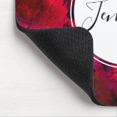 Donkerrood en Paars vet en modern Abstract Muismat (Hoek)