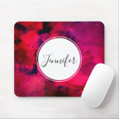 Donkerrood en Paars vet en modern Abstract Muismat (Met muis)