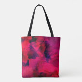 Donkerrood en Paars vet en modern Abstract Tote Bag (Achterkant)