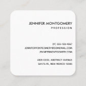 Donkerrood en Paars vet en modern Abstract Vierkante Visitekaartje (Achterkant)