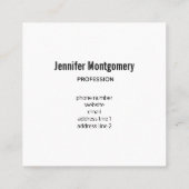 Donkerrood en Paars vet en modern Abstract Vierkante Visitekaartje (Achterkant)