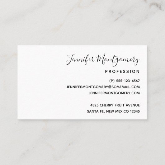 Donkerrood en Paars vet en modern Abstract Visitekaartje (Achterkant)