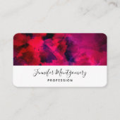 Donkerrood en Paars vet en modern Abstract Visitekaartje (Voorkant)