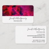 Donkerrood en Paars vet en modern Abstract Visitekaartje (Voorkant / Achterkant)