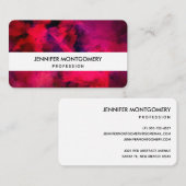 Donkerrood en Paars vet en modern Abstract Visitekaartje (Voorkant / Achterkant)