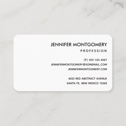 Donkerrood en Paars vet en modern Abstract Visitekaartje (Achterkant)