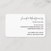 Donkerrood en Paars vet en modern Abstract Visitekaartje (Achterkant)