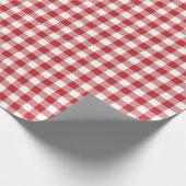 Donkerrood en wit, geplakt omlooppapier voor vinkj cadeaupapier (Hoek)