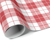 Donkerrood en wit geplakt patroonpapier cadeaupapier (Rol Hoek)