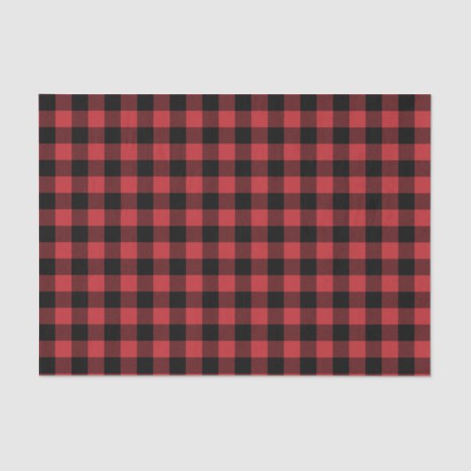 Donkerrood en zwart buffel plakpapier tissuepapier (Voorkant)