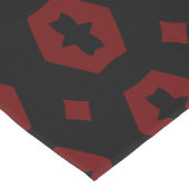 Donkerrood en zwart: Geometriana 1 Korte Tafelloper (Hoek)