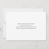 Donkerrood glam met laag satin Abstract ontwerp Bedankkaart (Achterkant)