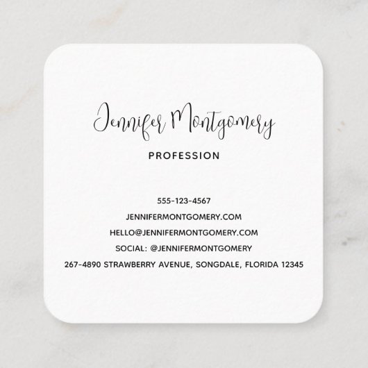 Donkerrood glam met laag satin Abstract ontwerp Vierkante Visitekaartje (Achterkant)