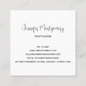 Donkerrood glam wazig satin Abstract Design Square Vierkante Visitekaartje (Achterkant)