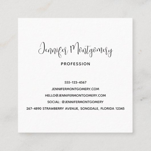 Donkerrood glam wazig satin Abstract Design Square Vierkante Visitekaartje (Achterkant)