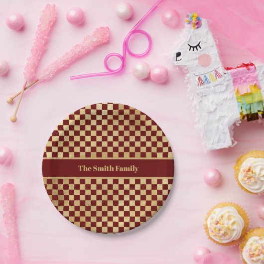 Donkerrood Gold-gecertificeerd Bord (Feest)