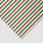 Donkerrood, groen en wit strippapier tissuepapier (Detail)