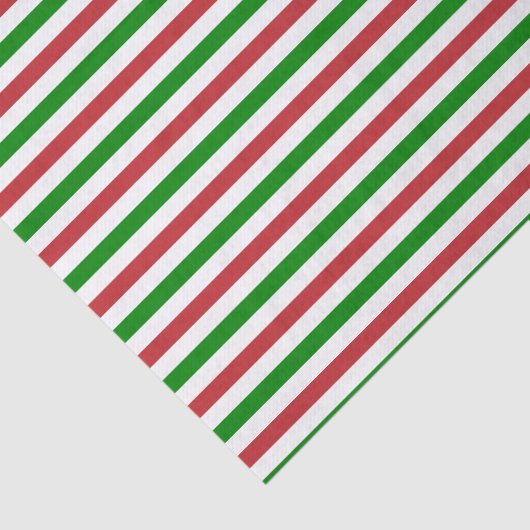 Donkerrood, groen en wit strippapier tissuepapier (Detail)