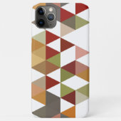 Donkerrood groen taupe bruin wit polygoon kunst Case-Mate iPhone case (Achterkant)