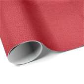 Donkerrood kunstleer close-up. cadeaupapier (Rol Hoek)