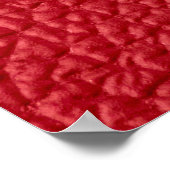 Donkerrood kunstleer close-up. poster (Hoek)