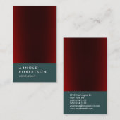 Donkerrood leisteen grijs Trend Consultant-Visitek Visitekaartje (Voorkant / Achterkant)