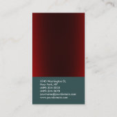 Donkerrood leisteen grijs Trend Consultant-Visitek Visitekaartje (Achterkant)