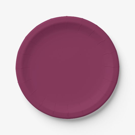 Donkerrood/maroon papieren bord (Voorkant)
