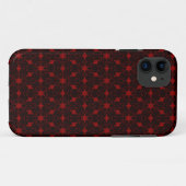 Donkerrood, modern, naadloos grafisch Case-Mate iPhone case (Achterkant (horizontaal))