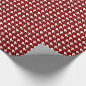 Donkerrood-mondhoekpapier Cadeaupapier (Hoek)