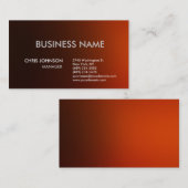 Donkerrood Oranje laagje modern Visitekaartje (Voorkant / Achterkant)