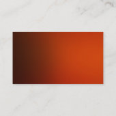 Donkerrood Oranje laagje modern Visitekaartje (Achterkant)