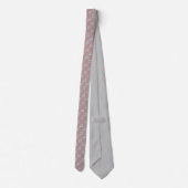 Donkerrood patroon met spiralen en sterren stropdas (Achterkant)