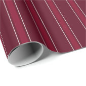 Donkerrood & Rode Strepen Cadeaupapier (Rol Hoek)