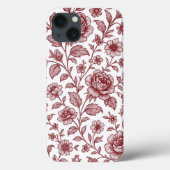 Donkerrood  Roos Case-Mate iPhone Case (Achterkant)