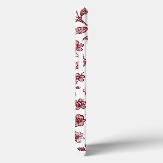 Donkerrood  Roos Case-Mate iPhone Case (Achterkant / Rechts)