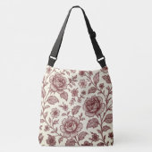 Donkerrood Roos Crossbody Tas (Voorkant)