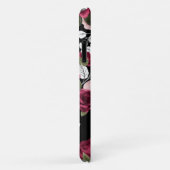 Donkerrood  roos patroon Case-Mate iPhone case (Achterkant/rechts)