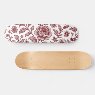 Donkerrood Roos Persoonlijk Skateboard