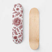Donkerrood  Roos Persoonlijk Skateboard (Voorkant)