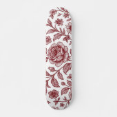 Donkerrood  Roos Persoonlijk Skateboard (Voorkant)
