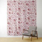 Donkerrood  Roos Wandkleed (In situ)