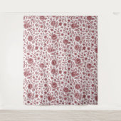 Donkerrood  Roos Wandkleed (Voorkant)