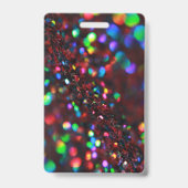 Donkerrood Sparkling ID Badge (Achterkant)