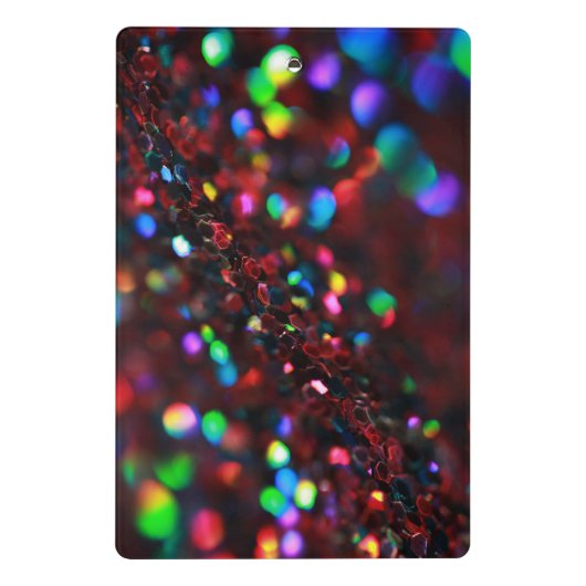 Donkerrood Sparkling Mini Klembord (Achterkant)